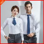 Couple Matching Shirt / Dress Pants / Pinstriped High-waist Pencil Skirt