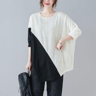 Irregular Ruched Panel Top