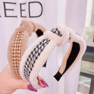 Houndstooth Chenille Headband