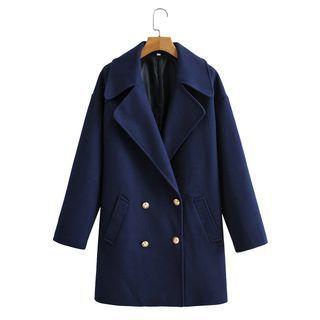 Double-breasted Woolen  Jacket