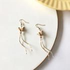 Floral Earring 1 Pair - Hook Earrings - Gold - One Size
