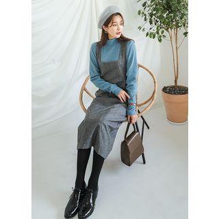 Tall Size Houndstooth Jumper Dress
