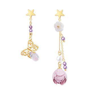 Asymmetrical Butterfly Earring