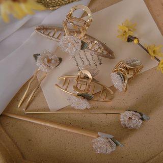 Flower Alloy Hair Clamp / Hair Stick (various Designs)