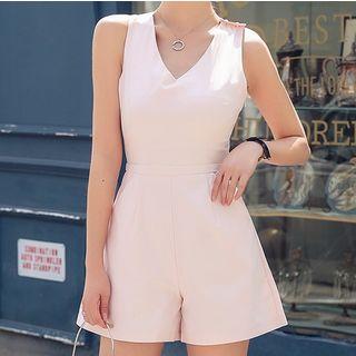 Sleeveless Cross Back Playsuit