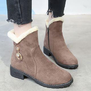 Embellished Snow Ankle Boots