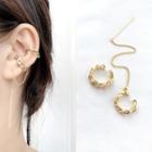 Alloy Cuff Earring Set Of 2 - One Size