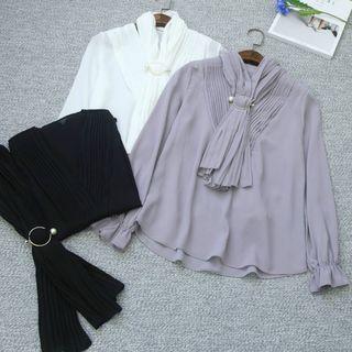 Scarf-accent Blouse