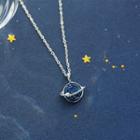 925 Sterling Silver Planet Necklace As Shown In Figure - One Size