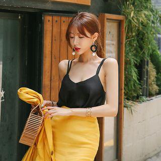 Spaghetti-strap Flared Top