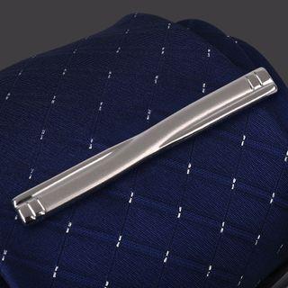 Alloy Tie Clip 1 Pc - J72 - Alloy Tie Clip - Silver - One Size