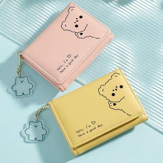 Cartoon Bear Print Short Wallet