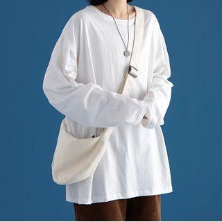 Plain Long-sleeve T-shirt / Set Of 2