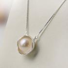 S925 Silver Faux Pearl Necklace