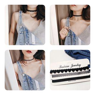 Set Of 3: Choker (various Designs)