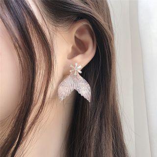 Mermaid Tail Rhinestone Dangle Earring