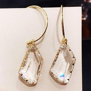 Crystal Drop Earring 1 Pair - As Shown In Figure - One Size