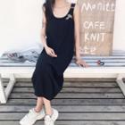 Set: Printed Midi Tank Dress + Bandeau