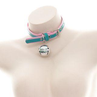 Bell Faux Leather Choker