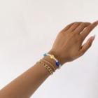 Set: Flower Faux Pearl / Alloy Bracelet 2253 - Gold - One Size