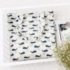 Whale Printed Linen Cotton Shopper Bag