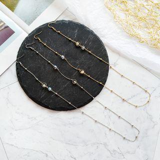 Metal Bead Dangle Earring