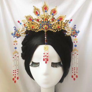 Phoenix Faux Pearl Alloy Tiara / Hair Stick (various Designs)