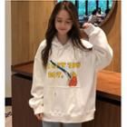 Print Boxy Hoodie
