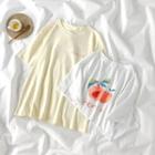 Peach Printed Short-sleeve T-shirt