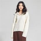 From Seoul Sailor-collar Wool Sweater
