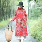 Floral Quilted Coat