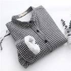 Fleece-lined Gingham Shirt