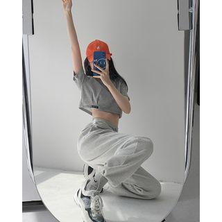 Waffle Drawstring Loose-fit Sweatpants In 7 Colors