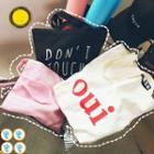 Lettering / Applique Canvas Tote Bag