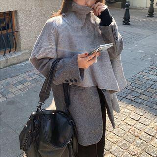 Turtleneck Cropped Top / Blazer