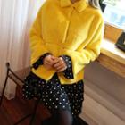 Faux-fur Short Jacket In Yellow Yellow - One Size
