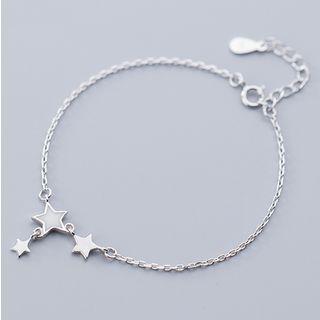925 Sterling Silver Star Bracelet S925 Silver Bracelet - One Size