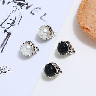 Retro Faux Pearl / Bead Earring