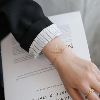 Stainless Steel Bow Bracelet