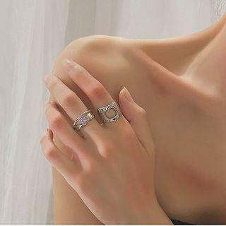 Cutout Wide Ring / Layered Ring / Set