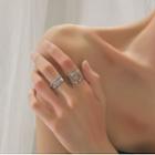 Cutout Wide Ring / Layered Ring / Set