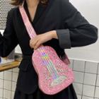 Sequined Guitar Belt Bag Pink - One Size
