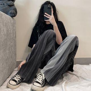 Patterned Wide Leg Pants (various Designs)