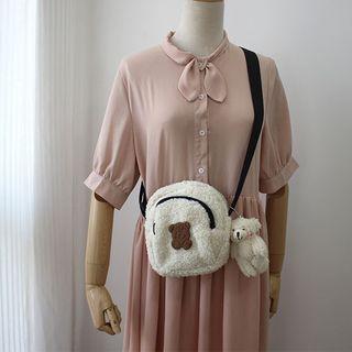 Furry Print Crossbody Bag
