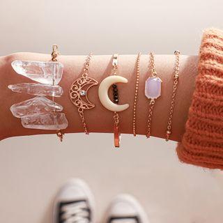 Set Of 6: Moon Bracelet (various Designs) 9200 - One Size