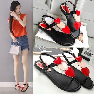 Heart Applique Sandals