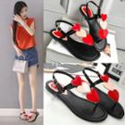 Heart Applique Sandals