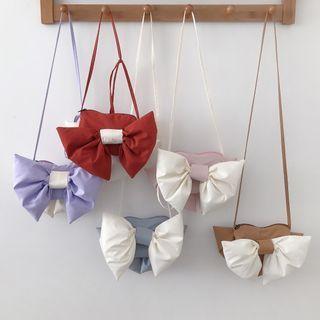 Two-tone Bow Crossbody Bag