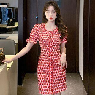 Floral Mini Sheath Dress