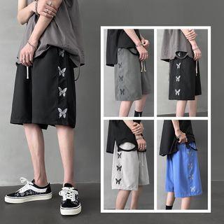 Butterfly Printed Loose-fit Shorts